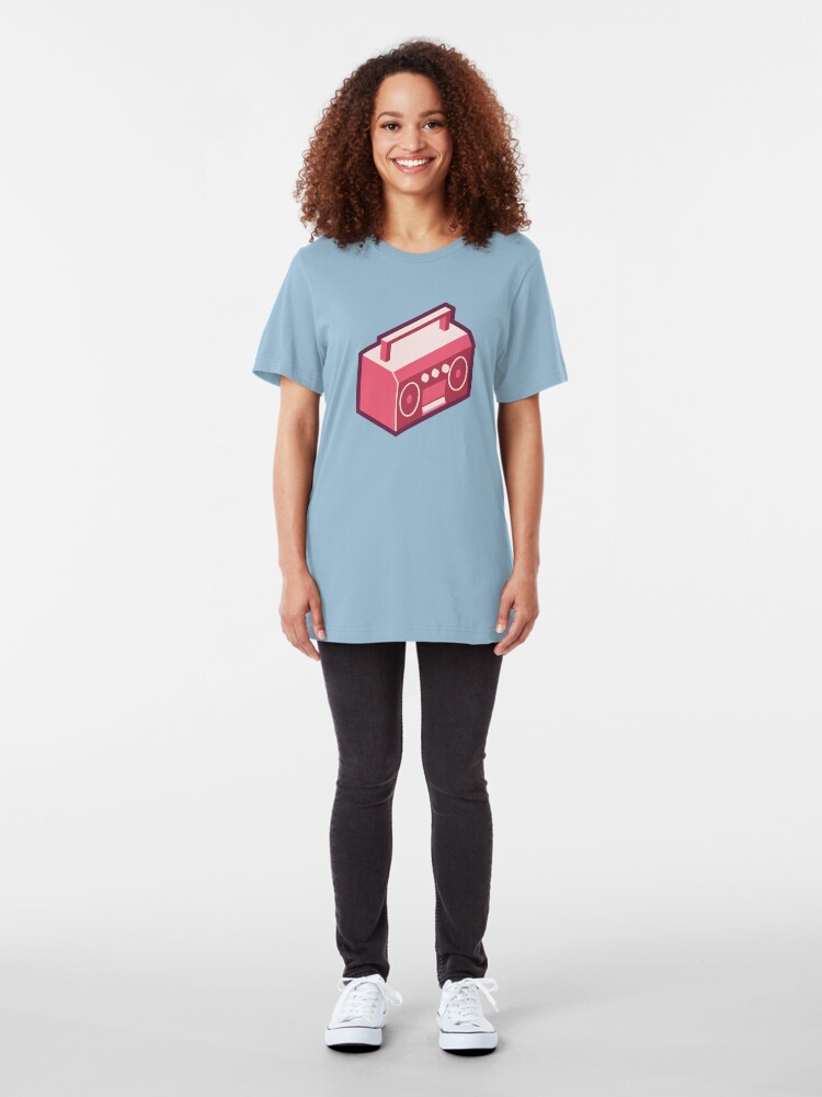 Alternate view of Pink Boom Box Slim Fit T-Shirt