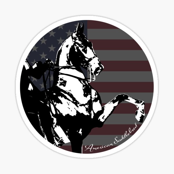 Three Gaited American Saddlebred Sticker