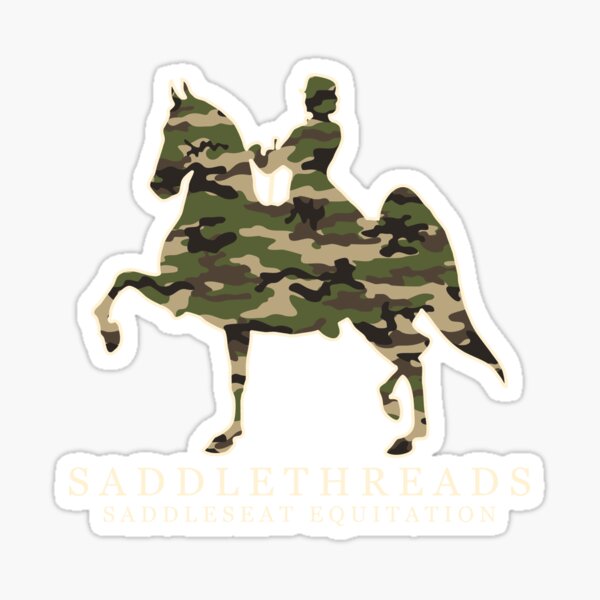 Saddleseat Equitation - Camo Sticker