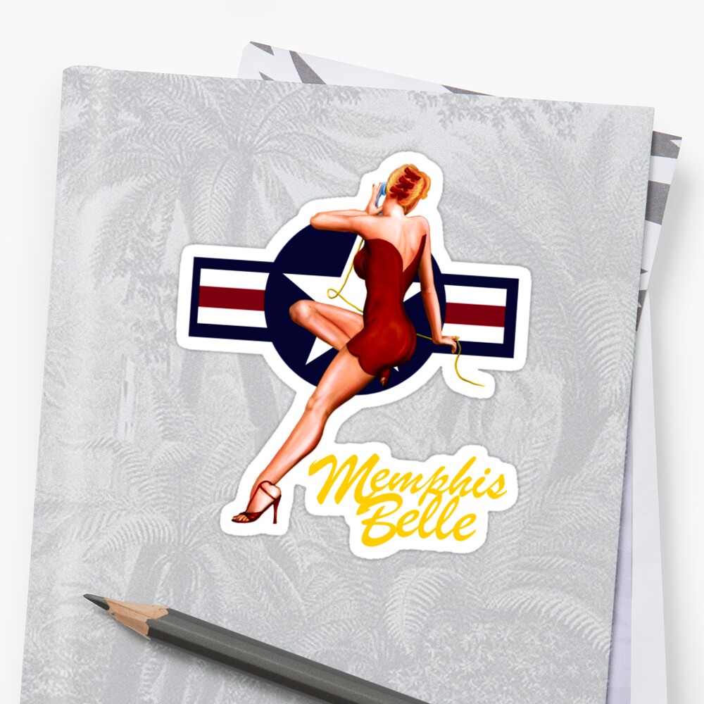 The Memphis Belle Sticker By Simonbreeze Redbubble