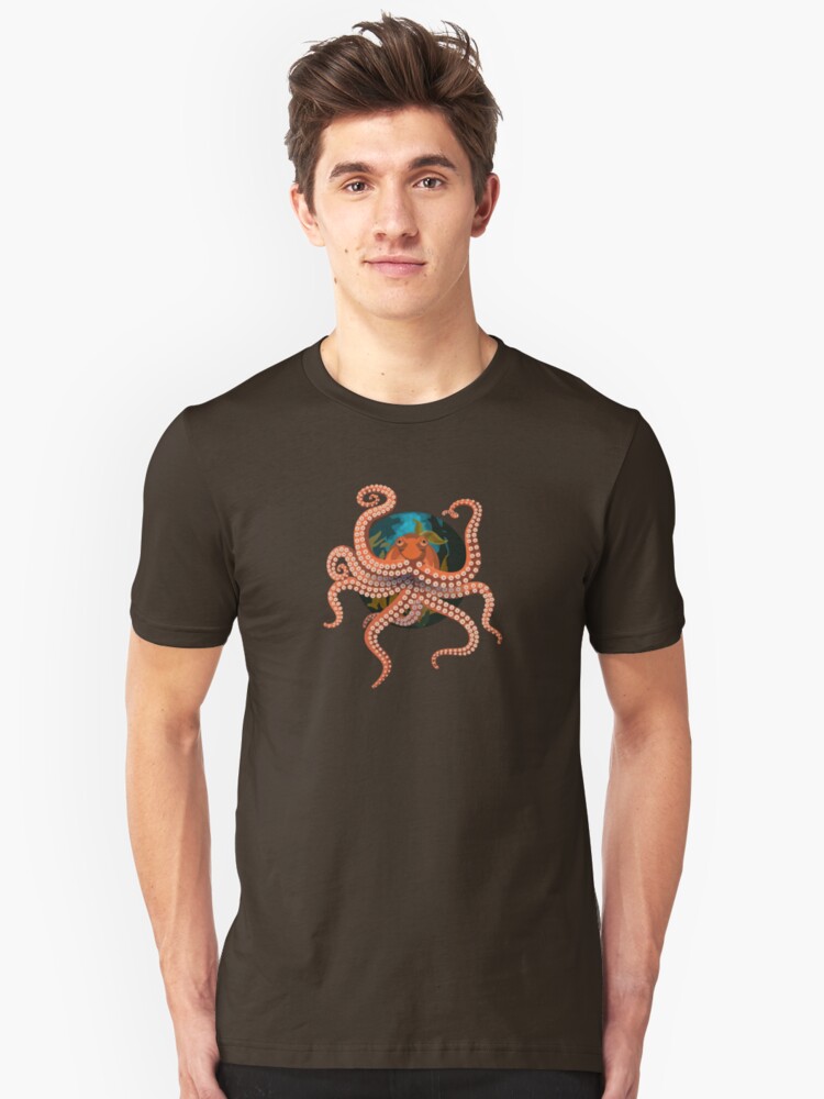 Alternate view of Octopus Circle Slim Fit T-Shirt