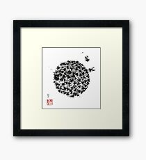 Swarm of Honey Bees Framed Print