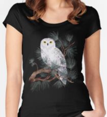 Snowy Women's Fitted Scoop T-Shirt