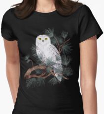 Snowy Women's Fitted T-Shirt