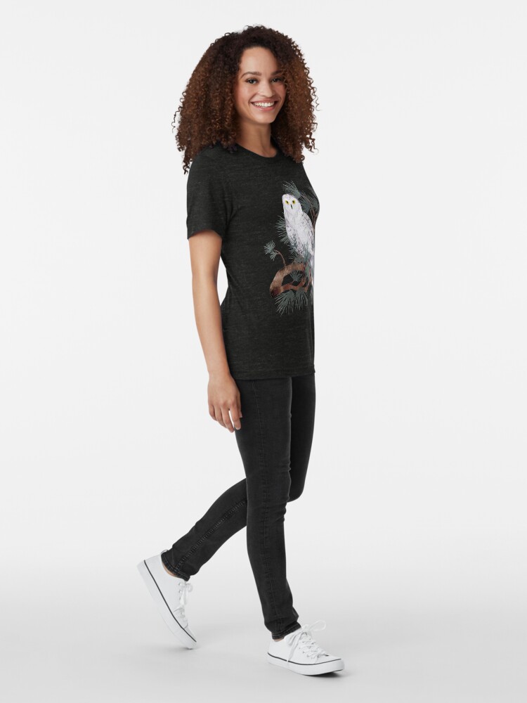 Alternate view of Snowy Tri-blend T-Shirt