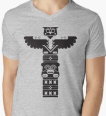 Totem Pole Men's V-Neck T-Shirt