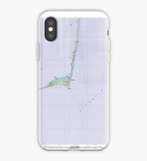Historical Cape Hatteras North Carolina Map iPhone Case