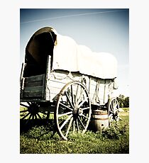 Old West Covered Wagon 04 Photographic Print