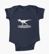Crankasaurus White One Piece - Short Sleeve