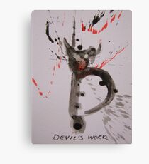 Lienzo Devils Work