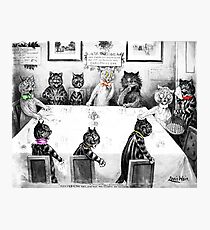 Cats Christmas Catastrophe by Louis Wain Photographic Print