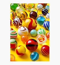 Lots of colorful marbles Photographic Print
