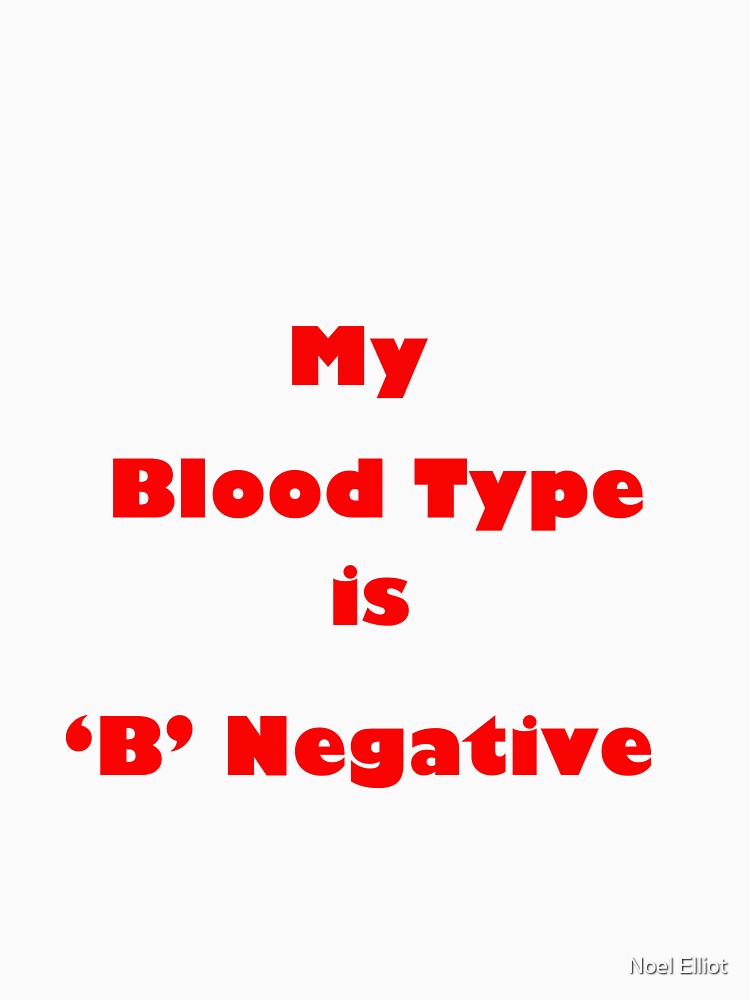 b negative blood type