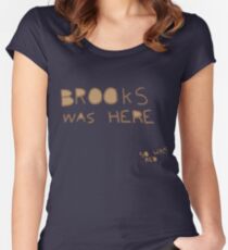 Brooks was here... so was RED Women's Fitted Scoop T-Shirt