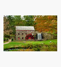 Grist Mill at Wayside Inn Photographic Print