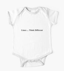 Linux ... Think Different One Piece - Short Sleeve