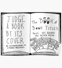 Funny Book Titles book cover cartoon Poster