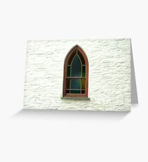 Coloured Glass Greeting Card