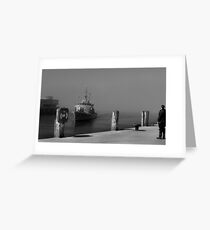 Misty Afternoon in Dun Laoghaire, Dublin Greeting Card