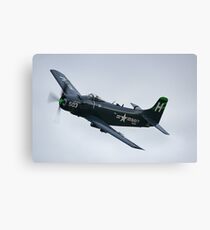 Douglas AD-4N Skyraider at Duxford Canvas Print