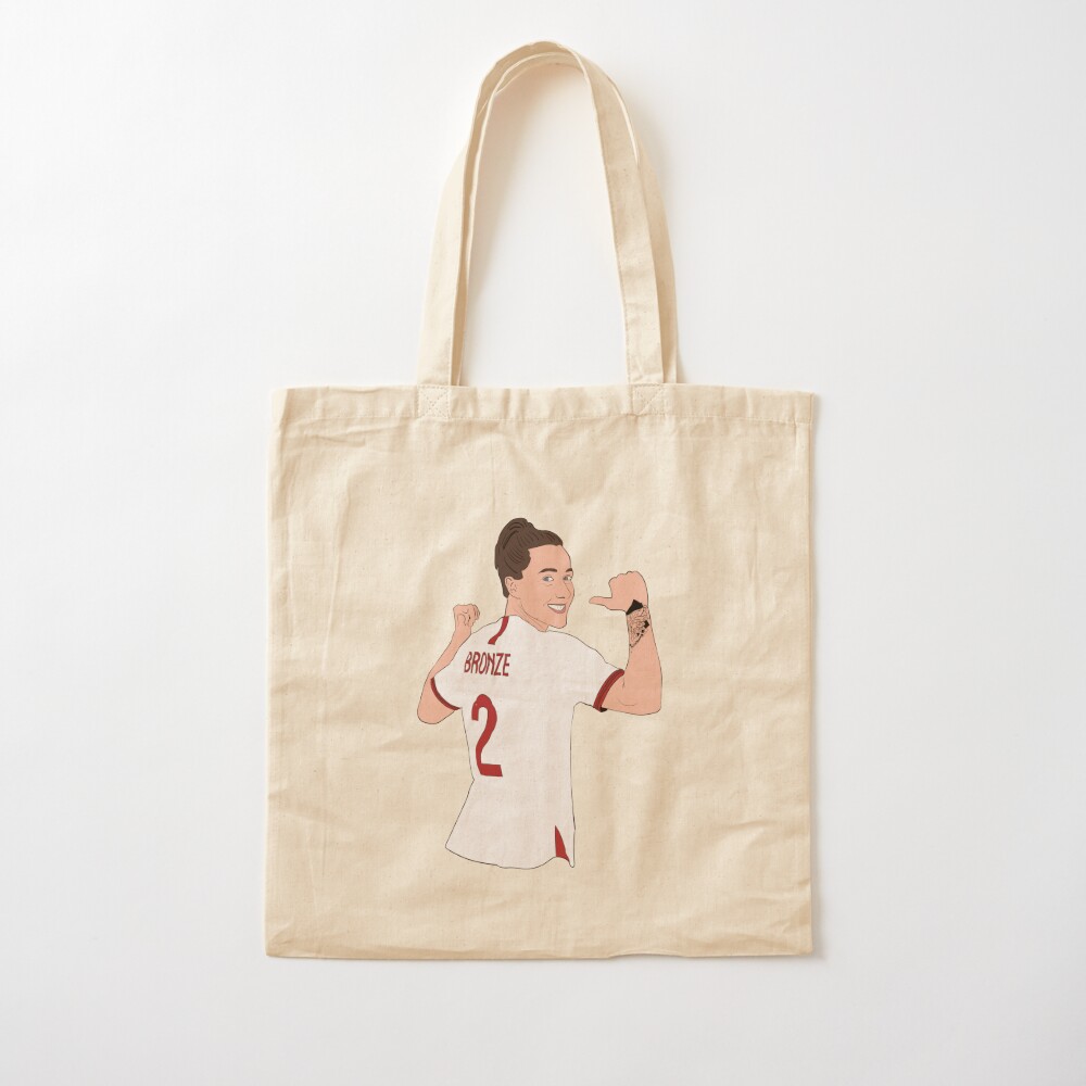 bronze tote bag