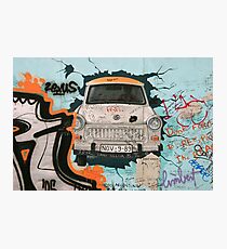 Fragment of Berlin wall Photographic Print