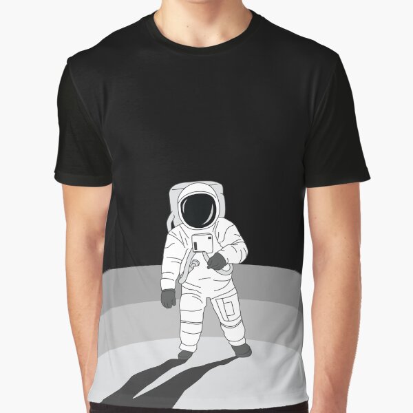 Man on the Moon Astronaut NASA Graphic T-Shirt