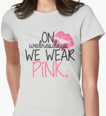 On Wednesdays We Wear Pink Women's Fitted T-Shirt