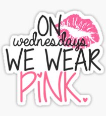 Pegatina Vestimos rosa los miércoles