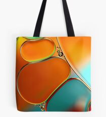 Oil & Water Abstract in Orange Tote Bag