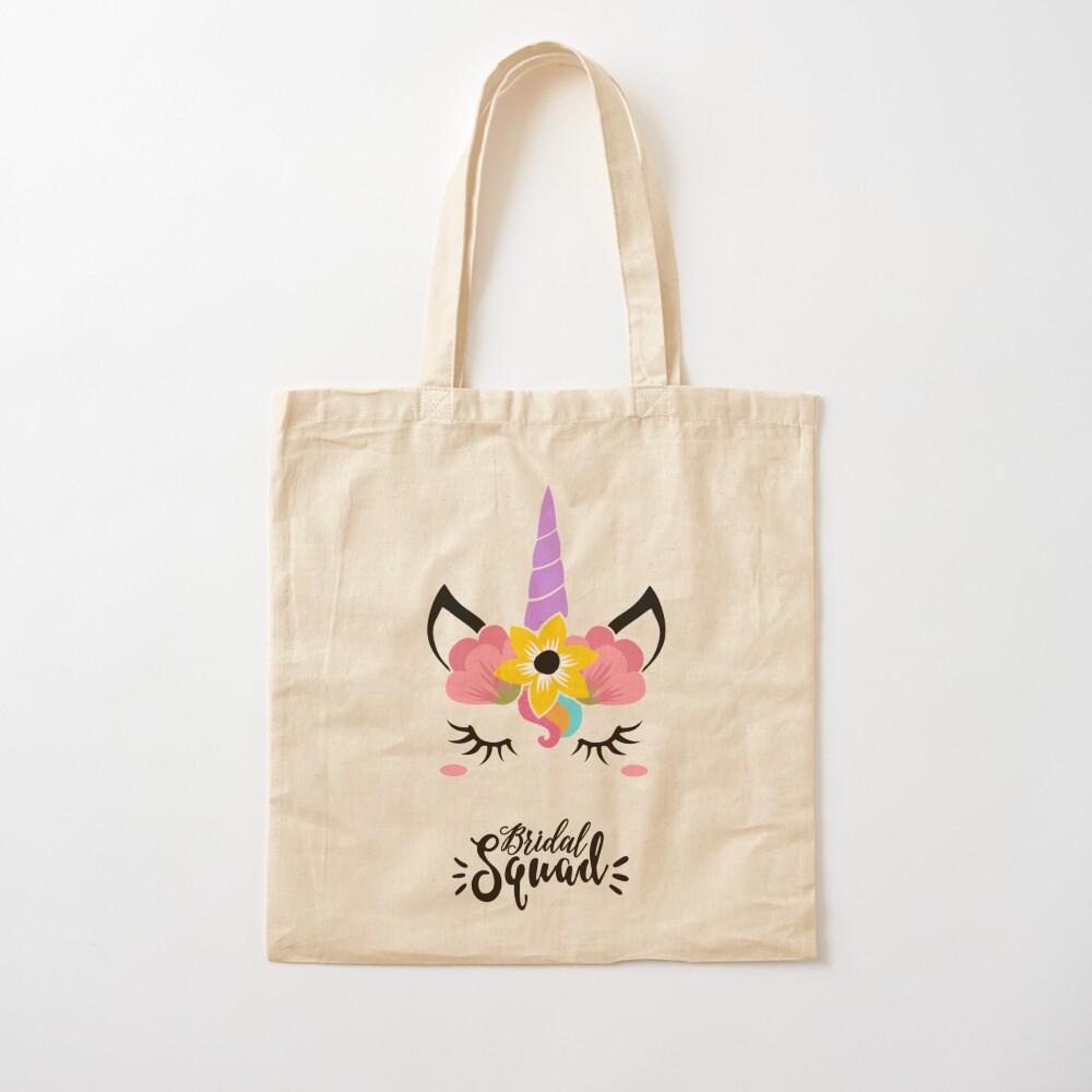 bride squad canvas bag