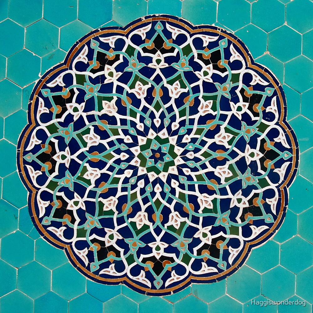 “Persian Blue Mosaic” by Haggiswonderdog | Redbubble