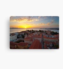 Zadar from above Canvas Print