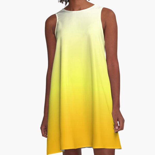 Oranger Farbverlauf A-Linien Kleid