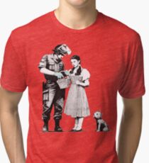 Banksy "Stop and Search" Tri-blend T-Shirt