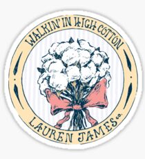 Walking in High Cotton Sticker