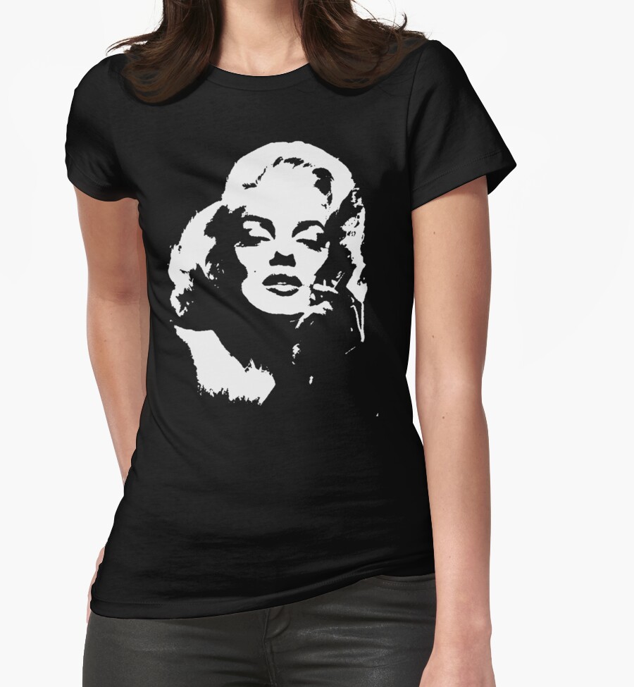 Marilyn Monroe T Shirt Womens Fitted T Shirts By Ralphyboy Redbubble 3617