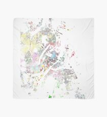 Copenhagen map splash map Scarf