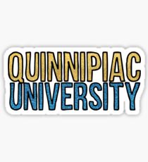 Quinnipiac Glitter Sticker