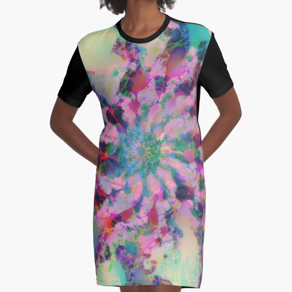 Fractalize Graphic T-Shirt Dress
