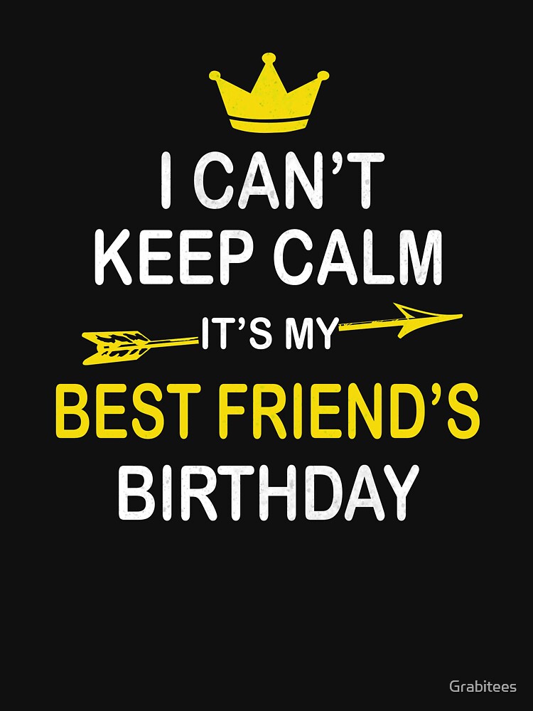 i-can-t-keep-calm-it-s-my-best-friend-s-birthday-party-graphic-t