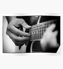 Guitare portrait Poster