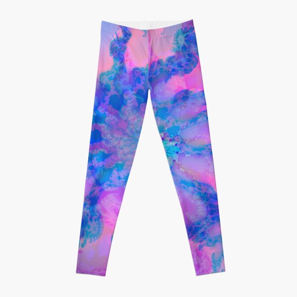 Fractalize storm clouds of flower petals Leggings