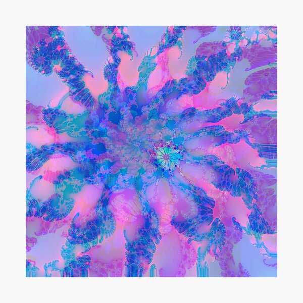 Fractalize storm clouds of flower petals Photographic Print