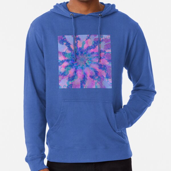 Fractalize storm clouds of flower petals Lightweight Hoodie