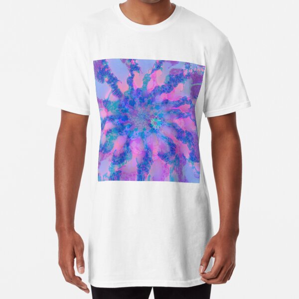 Fractalize storm clouds of flower petals Long T-Shirt