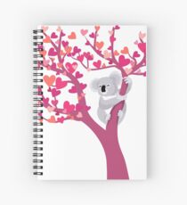 Liebes-Koala im Baum Spiralblock