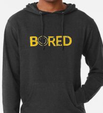 Sherlock Bored Smiley Print Lightweight Hoodie