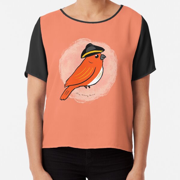 History Bird Chiffon Top