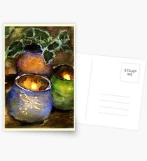 candle holders Postcards